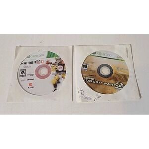 Xbox 360 Lot Of (2) Games **Disc Only**Call Of Duty MW2 And Madden 11